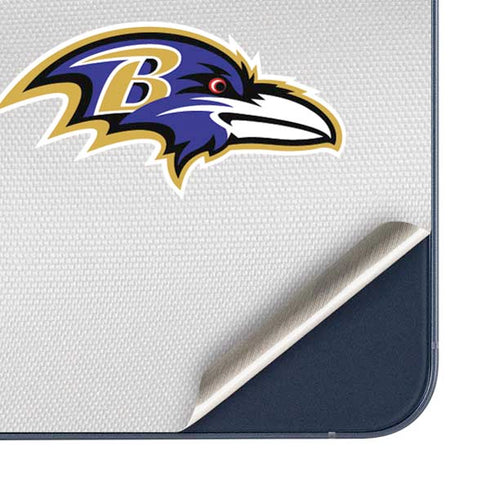 NFL Baltimore Ravens White Striped Galaxy A35 5G Skin